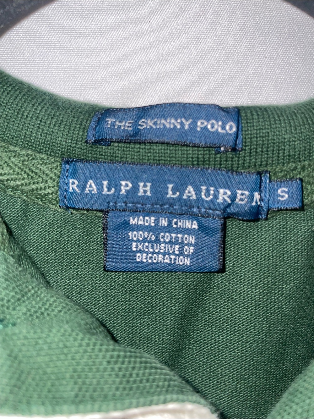 Ralph Lauren Green Polo with Gold Milan Embroidery - Picture 3 of 6